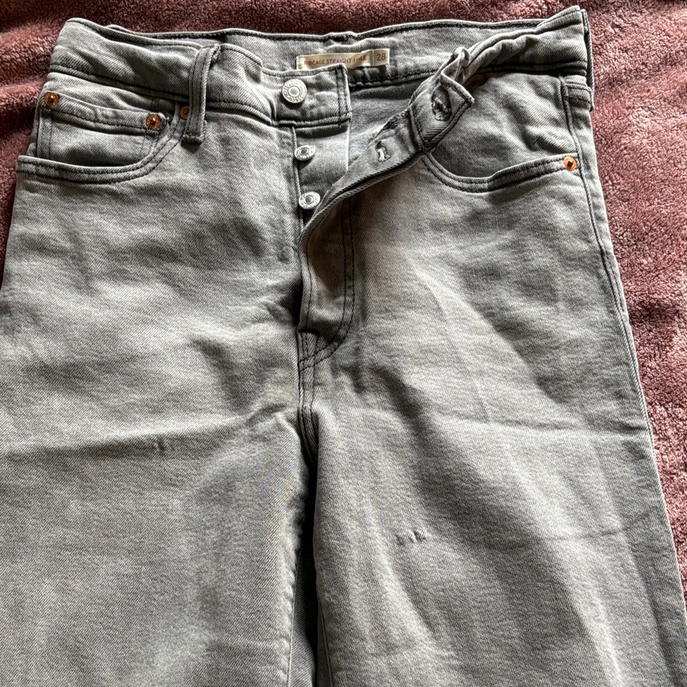 Signature by Levi Strauss Women's High Rise Gray Jeans